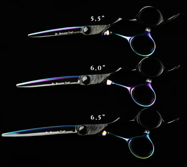 Mr. Mustache Craft x Gasolina - Knipschaar Effileerschaar - 5.5" / 6.0" / 6.5" - Afbeelding 5