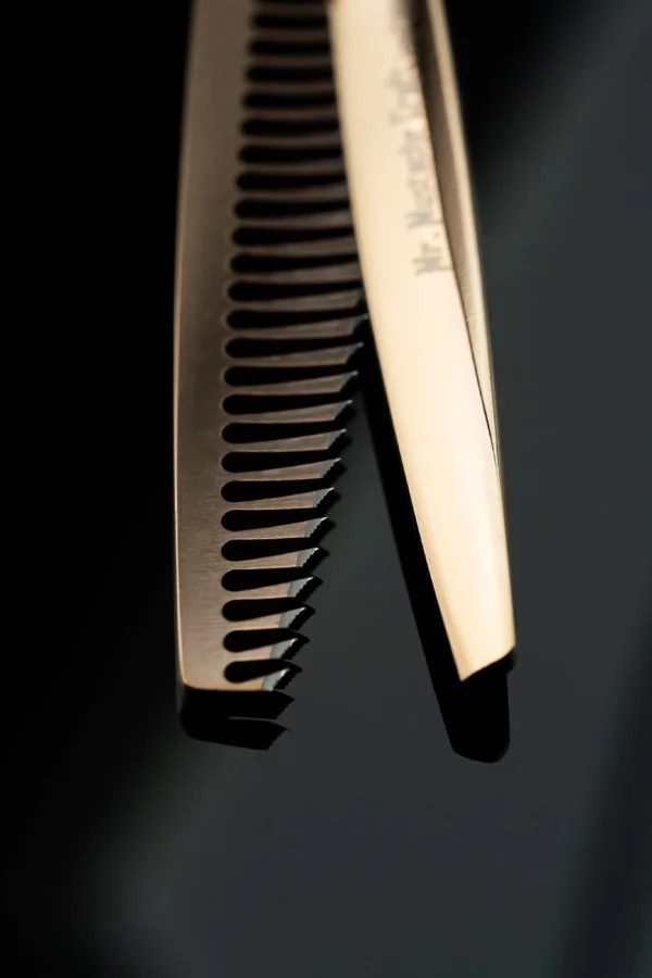 Mr. Mustache Craft Rose Gold - Knipschaar Effileerschaar - 6.0" / 6.5" - Afbeelding 3